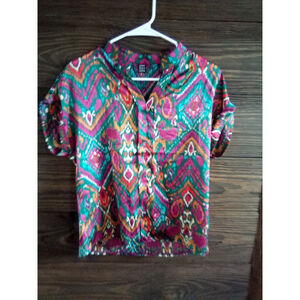 Lishly Sz S Short Sleeve Blouse